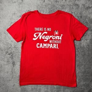Campari Negroni Drinking Shirt NWOT Red XS Short Sleeve Crew Neck Knit